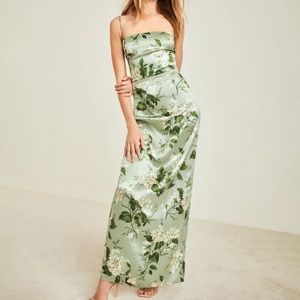 REFORMATION Frankie Silk Dress